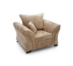 Abakus Direct Farrow Crushed Chenille Armchair in Brown - thumbnail 6
