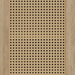 VonHaus Lena Rattan Effect Design Living Room Storage Bookcase in Brown - thumbnail 9