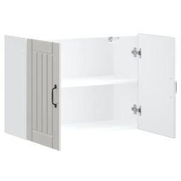 Berkfield Home Kitchen Wall Cabinet Lucca High Gloss White Engineered Wood - thumbnail 5