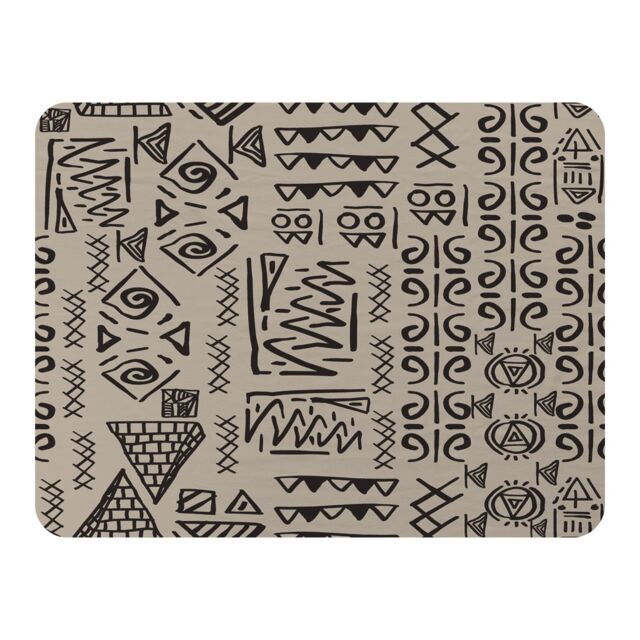 Benjamin Tate Design Striped Egyptian Theme With Ethnic & Tribal Motifs Blanket in Natural - Size: 120 cm x 150 cm - image 1