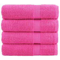 Berkfield Home Premium Hand Towels SOLUND 4 pcs Pink 50x100 cm 600 gsm - thumbnail 2