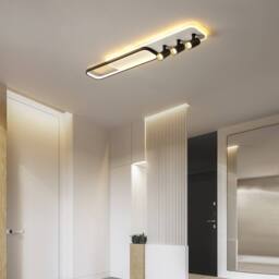 NIVOR Dimmable LED Ceiling Light 3-Light Track Spotlight Black Chandelier - thumbnail 7