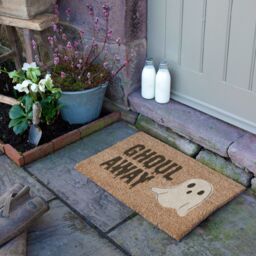 Artsy Mats Ghoul Away Coir Doormat (60 x 40cm) in Brown - Size: 40 x 60 cm - thumbnail 3
