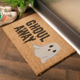 Artsy Mats Ghoul Away Coir Doormat (60 x 40cm) in Brown - Size: 40 x 60 cm - thumbnail 2