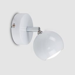 ValueLights Retro Eyeball Spotlight Pair of White Indoor Wall Spotlight - thumbnail 3