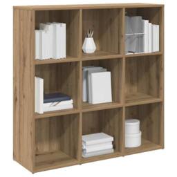 Berkfield Home Book Cabinet Artisan Oak 98x29x97.5 cm in Brown - thumbnail 4