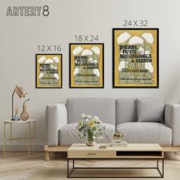 "Artery8 Pierre Puvis De Chavannes A Sketch Framed Canvas Wall Art Print Reed in Yellow - Size: W12"" x H16""" - thumbnail 4
