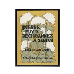 "Artery8 Pierre Puvis De Chavannes A Sketch Framed Canvas Wall Art Print Reed in Yellow - Size: W12"" x H16""" - thumbnail 1