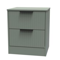 Ready Assembled 2 U Denver 2 Drawer Bedside Cabinet (Ready Assembled) in Pale Green - thumbnail 3