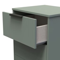 Ready Assembled 2 U Denver 2 Drawer Bedside Cabinet (Ready Assembled) in Pale Green - thumbnail 5
