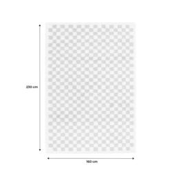 sweeek Old Pink & Cream Checkerboard Interior Rug - Size: 160 cm x 230 cm - thumbnail 5