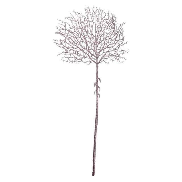 VFM e-Store Christmas Glitter Stem Decoration 88cm x 41cm Rose Gold X 1 - Size: 88 cm x 41 cm - image 1