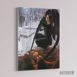 "Artery8 Schwabe Death & Grave Digger Canvas Wall Art Print - Size: W18"" x H24""" - thumbnail 2