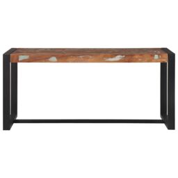 Berkfield Home Bench Multicolour Solid Reclaimed Wood 100 x 35 x 45 cm - thumbnail 4