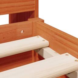 Berkfield Home Bookcase Bed without Mattress Wax Brown 160x200 cm Solid Wood Pine - thumbnail 9