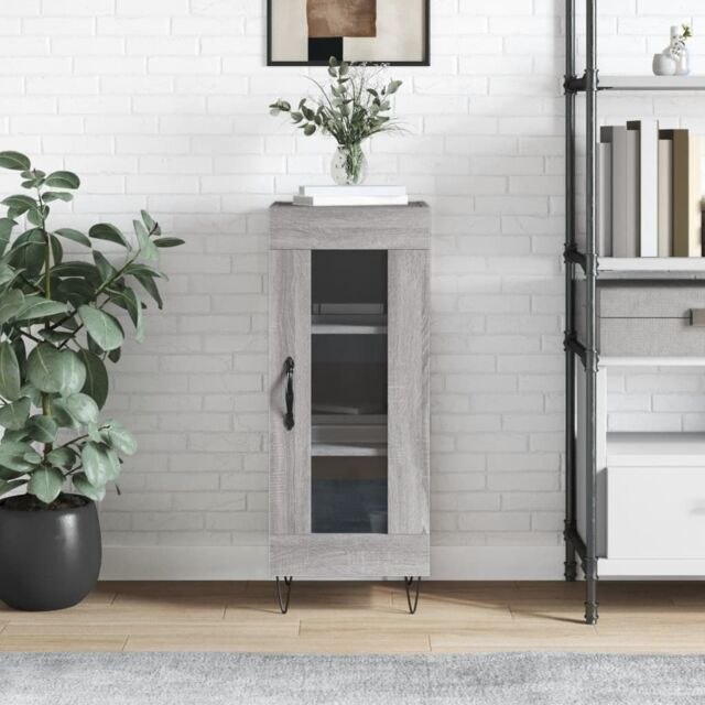 Berkfield Home Sideboard Grey Sonoma 34.5x34x90 cm Engineered Wood - image 1