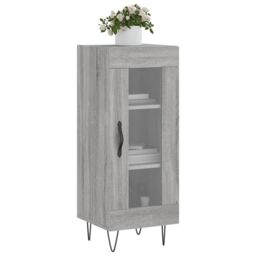 Berkfield Home Sideboard Grey Sonoma 34.5x34x90 cm Engineered Wood - thumbnail 3