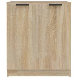 Berkfield Home Sideboards 2 pcs Sonoma Oak 60x30x70 cm Engineered Wood in Tan - Size: 60 x 30 x 70 cm - thumbnail 4