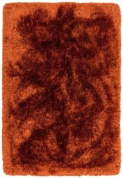 The Rug Shop UK Handmade Plain Shaggy Sparkle Luxurious Anti-Shed Area Rug in Orange - Size: 120 cm x 170 cm - thumbnail 4