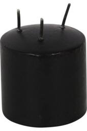 KDMD Small Pink Vampire Tears Pillar Candle in Black - thumbnail 4