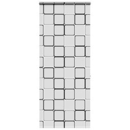 Berkfield Home Shower Roller Blind with Cassette 110x240 cm Fabric Width 106 cm in Black - thumbnail 1