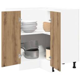 Berkfield Home Kitchen Cabinet Lyon Artisan Oak 75.5x75.5x81.5 cm Engineered Wood in Brown