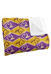 JQ Licensing Jl-Jp Zip Fishing Pattern Orange & Purple Silky Touch Super Soft Throw Blanket 152 X 127 cm in White - thumbnail 3
