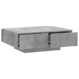 Berkfield Home Decorative Coffee Table Concrete Grey 90x60x31 cm Engineered Wood - Size: 90 x 60 x 31 cm - thumbnail 5