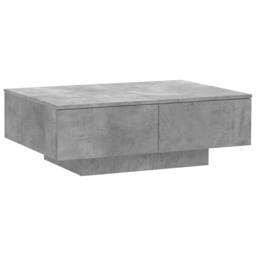 Berkfield Home Decorative Coffee Table Concrete Grey 90x60x31 cm Engineered Wood - Size: 90 x 60 x 31 cm - thumbnail 3