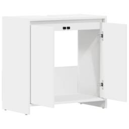 Berkfield Home Bathroom Cabinet White 60x33x61 cm Engineered Wood - Size: 60 x 33 x 61 cm - thumbnail 5