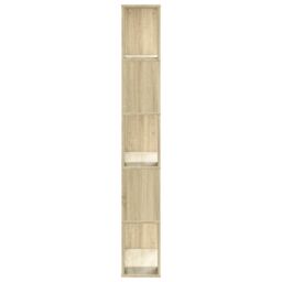 Berkfield Home Bookcase 5-Tier Sonoma Oak 80.5x23.5x162.5 cm Engineered Wood in Brown - thumbnail 4