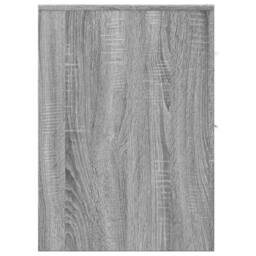 Berkfield Home Narrow Bathroom Cupboard with Wheels Grey Sonoma Engineered Wood - thumbnail 5