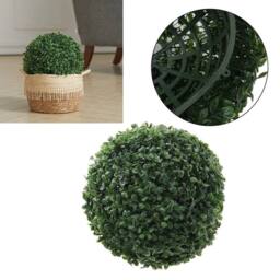KORVIXA Green Boxwood Balls 28cm Garden Patio Hanging Faux - Size: 100 cm x 100 cm - thumbnail 4