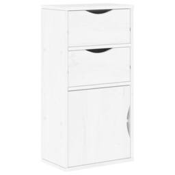 Berkfield Home Decorative 4 Piece TV Units with Storage ODDA White Solid Wood Pine - thumbnail 9