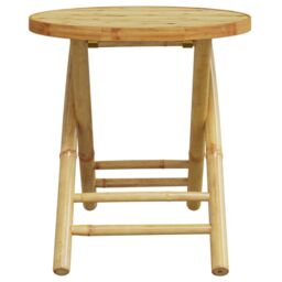 Berkfield Home 3 Piece Bistro Set Bamboo in Brown - thumbnail 6