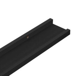 Berkfield Home Decorative Wall Shelves 4 pcs Black 60x9x3 cm - Size: 60 x 9 x 3 cm - thumbnail 8