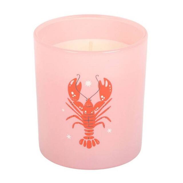 Something Different Coconut & Sea Salt Lobster Scented Candle in Pink - image 1