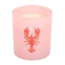 Something Different Coconut & Sea Salt Lobster Scented Candle in Pink - thumbnail 1