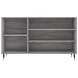 Berkfield Home Shoe Cabinet Grey Sonoma 102x36x60 cm Engineered Wood - Size: 102 x 36 x 60 cm - thumbnail 4