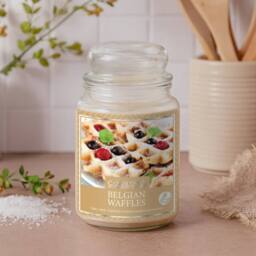 Voltico 18oz Belgian Waffles Scented Jar Candle in Beige - thumbnail 2