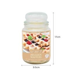 Voltico 18oz Belgian Waffles Scented Jar Candle in Beige - thumbnail 6