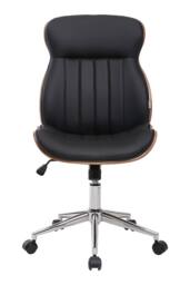 Living and Home Ergonomic Modern PU Office Chair with High Back, Adjustable Seat & Smooth Casters - thumbnail 2