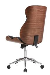 Living and Home Ergonomic Modern PU Office Chair with High Back, Adjustable Seat & Smooth Casters - thumbnail 5