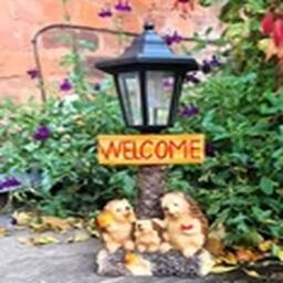 EONLION Garden Ornaments Solar Powered Animal Hedgehog Welcome Lamp - thumbnail 2