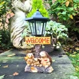 EONLION Garden Ornaments Solar Powered Animal Hedgehog Welcome Lamp