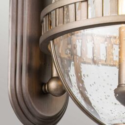 Netlighting Kichler Halleron Outdoor Wall Lantern Burnished Bronze IP44 in Brown - thumbnail 5