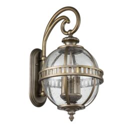 Netlighting Kichler Halleron Outdoor Wall Lantern Burnished Bronze IP44 in Brown - thumbnail 2