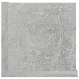 Berkfield Home CD Wall Shelf Concrete Grey 100x18x18 cm Engineered Wood - Size: 100 x 18 x 18 cm - thumbnail 5