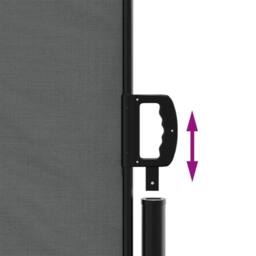 Berkfield Home Retractable Side Awning Anthracite 140x1200 cm in Dark Grey - thumbnail 6