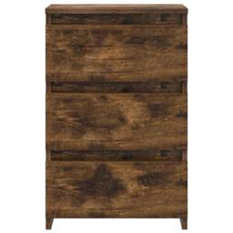 Berkfield Home Bed Cabinets 2 pcs Smoked Oak 40x35x62.5 cm Engineered Wood in Brown - thumbnail 4